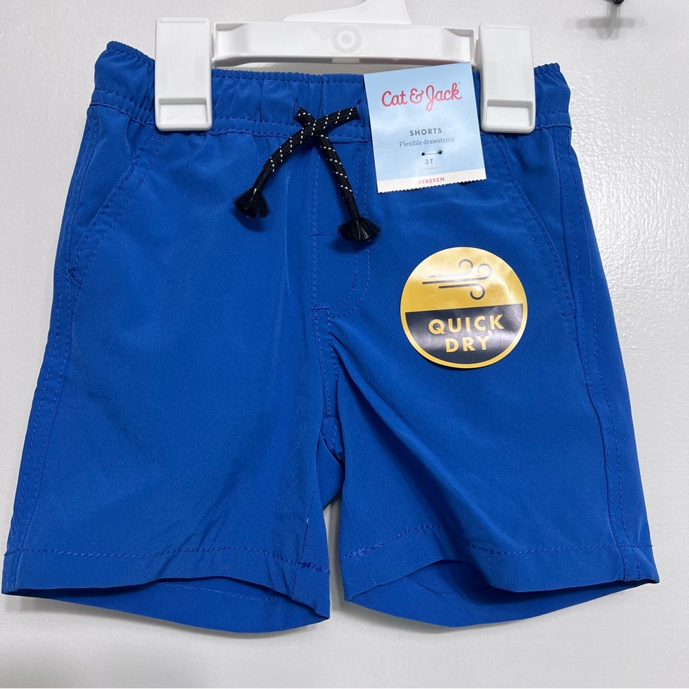 Cat & Jack Quick Dry Stretch Blue Shorts size 3T